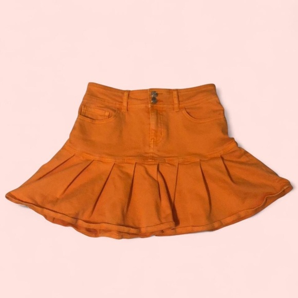 wild fable Dresses & Skirts - Wild Fable Orange Pleated Skirt
